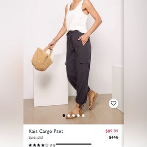 Splendid Kaia cargo pants in size small in dark ink. Excellent condition.